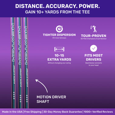 Golf club head and shaft displaying "PING" and "NEWTON" branding.